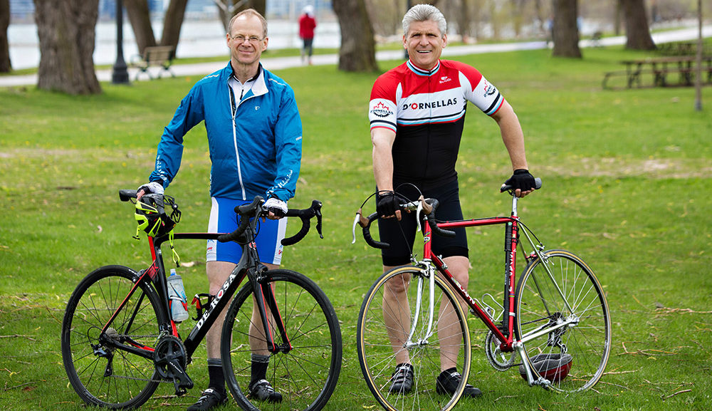 Michael and Glenn with Bicycles